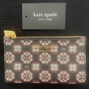 Kate Spade Mini Wallet and Card Holder with Gold Accents